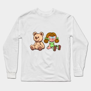 Teddy Bear And Doll Long Sleeve T-Shirt